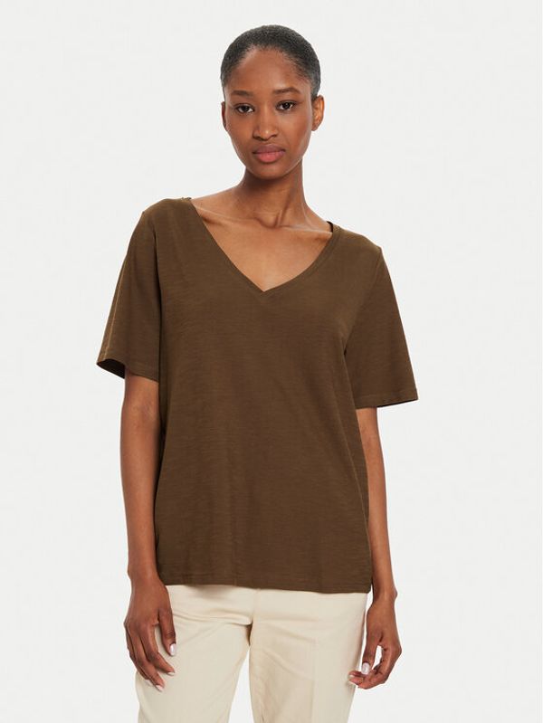 United Colors Of Benetton United Colors Of Benetton T-shirt 3BVXD400H Smeđa Relaxed Fit