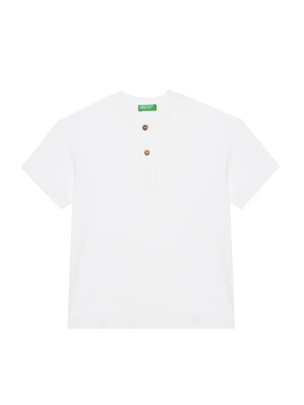 United Colors of Benetton United Colors Of Benetton T-shirt 3F4JC10NN Bijela Regular Fit