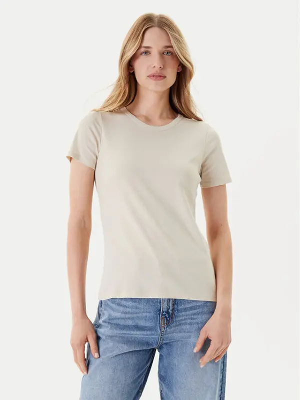 United Colors of Benetton United Colors Of Benetton T-shirt 3GA2E16A0 Bež Regular Fit