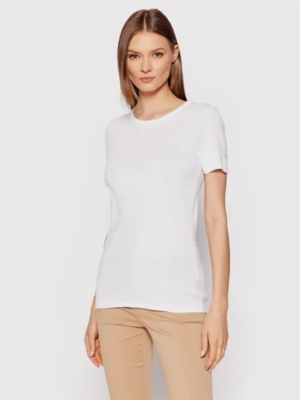 United Colors of Benetton United Colors Of Benetton T-shirt 3GA2E16A0 Bijela Regular Fit