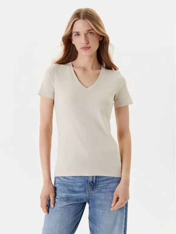 United Colors of Benetton United Colors Of Benetton T-shirt 3GA2E4230 Bež Regular Fit