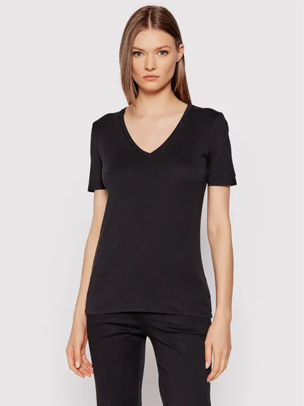 United Colors of Benetton United Colors Of Benetton T-shirt 3GA2E4230 Crna Regular Fit