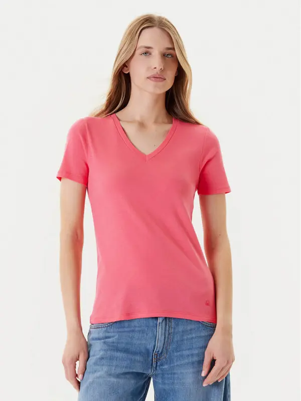 United Colors of Benetton United Colors Of Benetton T-shirt 3GA2E4230 Ružičasta Regular Fit