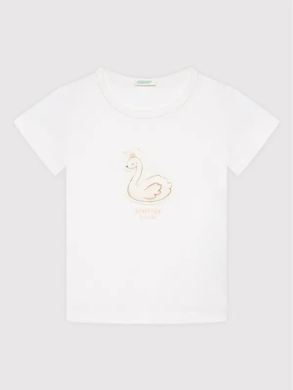 United Colors of Benetton United Colors Of Benetton T-shirt 3I1XA1007 Bijela Regular Fit