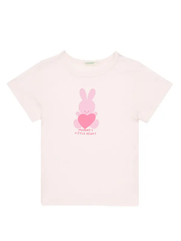 United Colors of Benetton United Colors Of Benetton T-shirt 3I1XA1067 Ružičasta Regular Fit