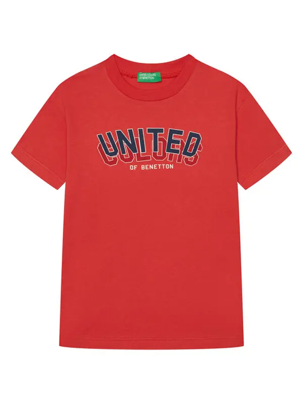 United Colors of Benetton United Colors Of Benetton T-shirt 3I1XC10N3 Crvena Regular Fit