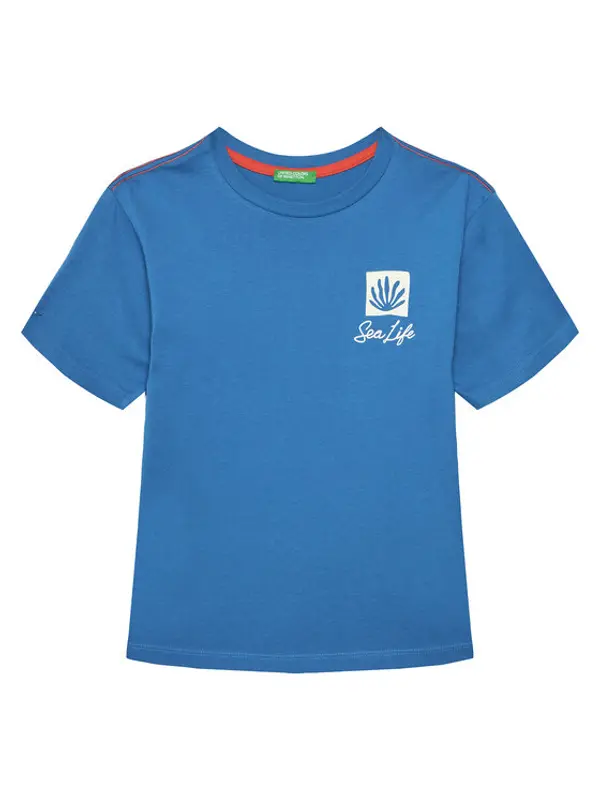 United Colors of Benetton United Colors Of Benetton T-shirt 3I1XC10P4 Plava Oversize