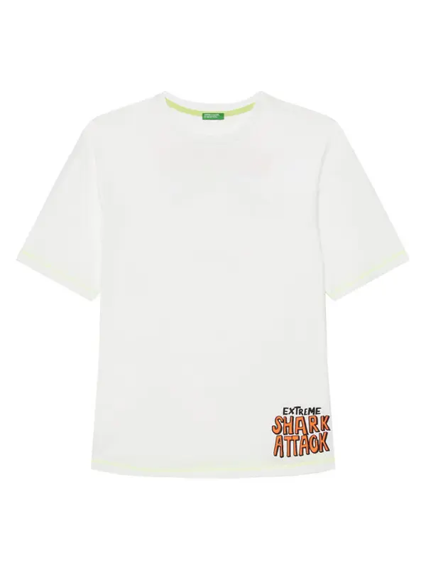 United Colors of Benetton United Colors Of Benetton T-shirt 3I1XC10P6 Bijela Regular Fit
