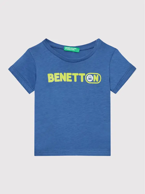United Colors of Benetton United Colors Of Benetton T-shirt 3I1XG102N Plava Regular Fit