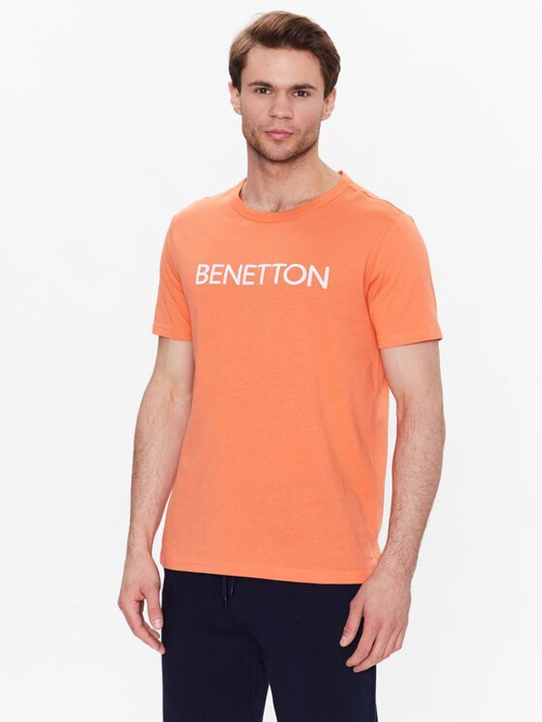 United Colors Of Benetton United Colors Of Benetton T-shirt 3I1XU100A Narančasta Regular Fit
