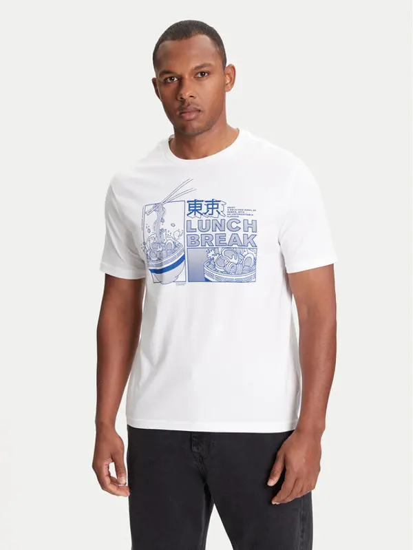 United Colors of Benetton United Colors Of Benetton T-shirt 3I1XU10A4 Bijela Relaxed Fit