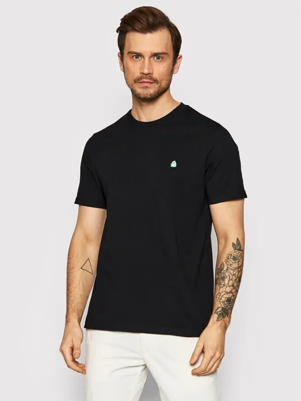 United Colors of Benetton United Colors Of Benetton T-shirt 3MI5J1AF7 Crna Regular Fit