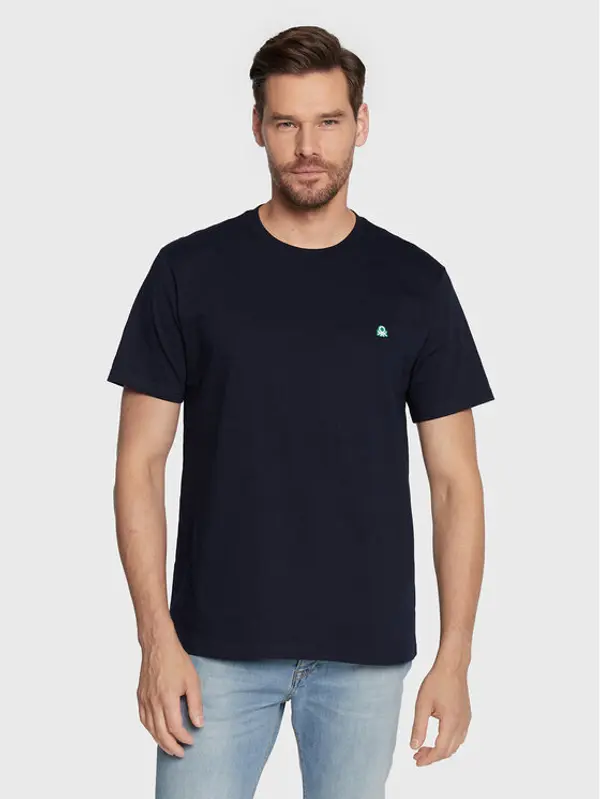 United Colors of Benetton United Colors Of Benetton T-shirt 3MI5J1AF7 Tamnoplava Regular Fit
