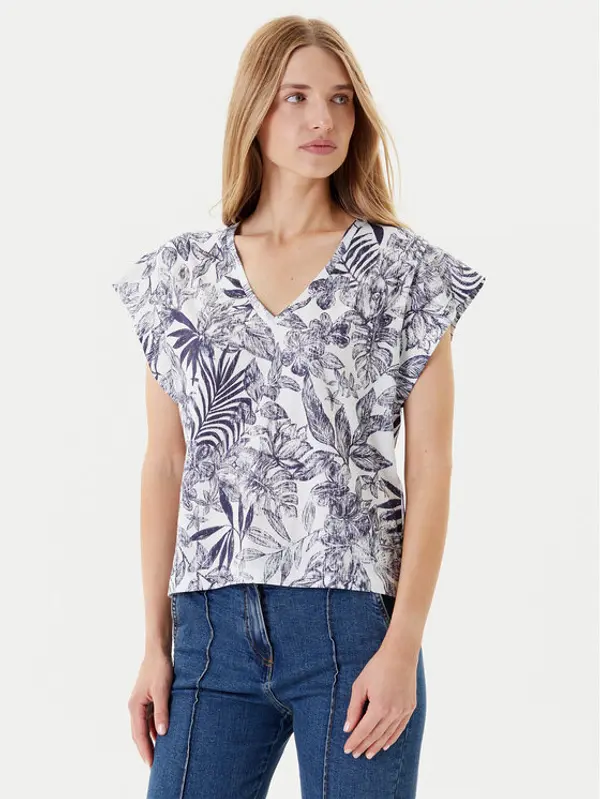 United Colors of Benetton United Colors Of Benetton T-shirt 3SEBD10AE Plava Relaxed Fit