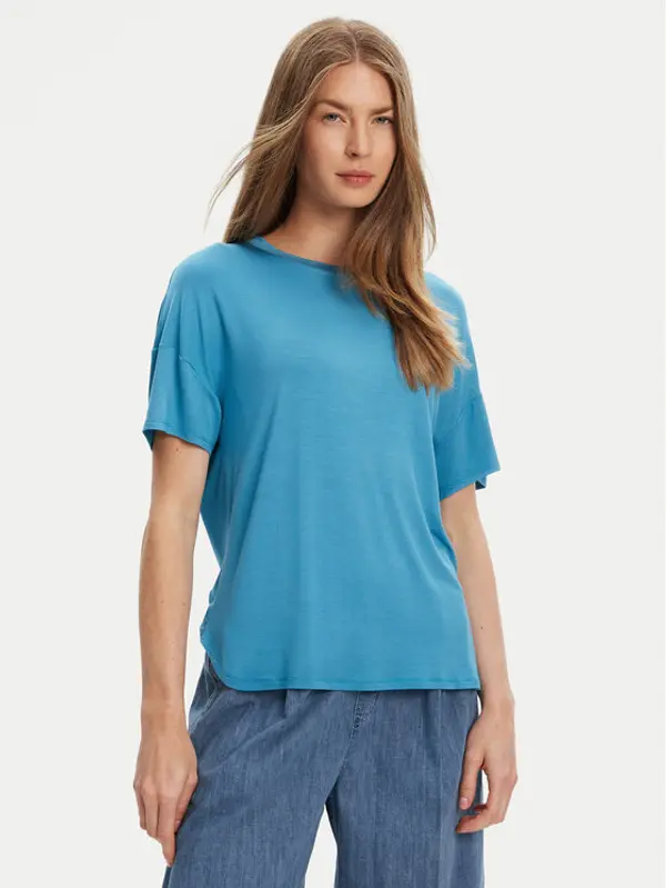United Colors of Benetton United Colors Of Benetton T-shirt 3Z12D101X Plava Slim Fit