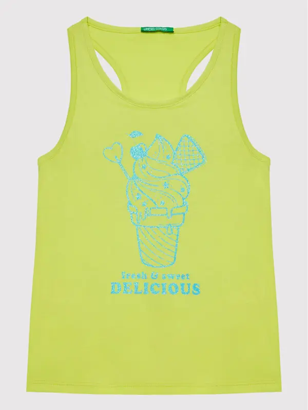United Colors of Benetton United Colors Of Benetton Top 3096CH00G Žuta Regular Fit