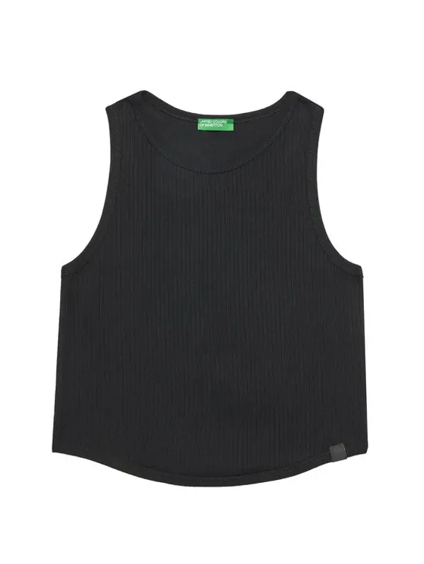 United Colors of Benetton United Colors Of Benetton Top 31H3CH01F Crna Slim Fit