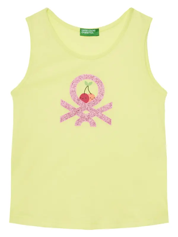 United Colors of Benetton United Colors Of Benetton Top 3I1XGH012 Žuta Regular Fit