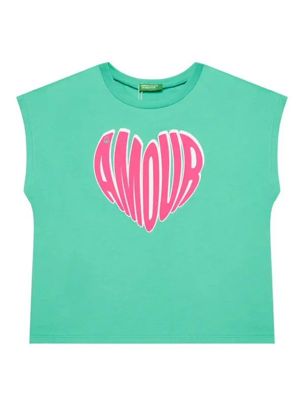 United Colors of Benetton United Colors Of Benetton Top 3JERC10PB Zelena Regular Fit