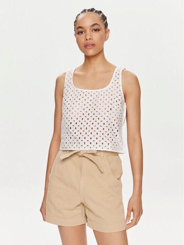 United Colors Of Benetton United Colors Of Benetton Top 58BHDH00L Bijela Slim Fit