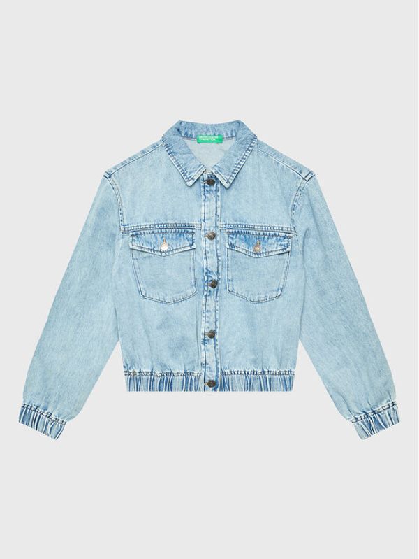 United Colors Of Benetton United Colors Of Benetton Traper jakna 25HHCN02E Svijetloplava Regular Fit