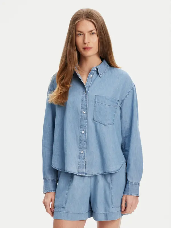 United Colors of Benetton United Colors Of Benetton traper košulja 5DHJDQ07U Tamnoplava Regular Fit