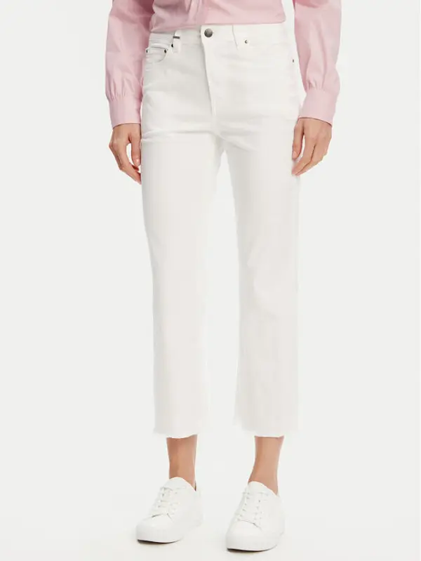 United Colors of Benetton United Colors Of Benetton Traperice 46QRDE010 Écru Flare Fit