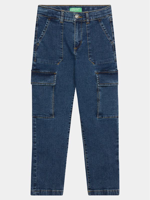 United Colors Of Benetton United Colors Of Benetton Traperice 4ULQCF02W Tamnoplava Slim Fit