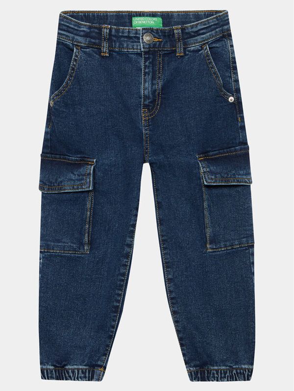 United Colors Of Benetton United Colors Of Benetton Traperice 4ULQGF01J Tamnoplava Slim Fit