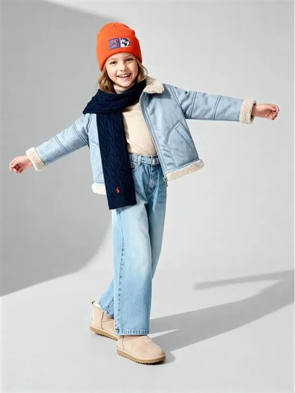 United Colors of Benetton United Colors Of Benetton Traperice 4UTPCE032 Plava Wide Leg