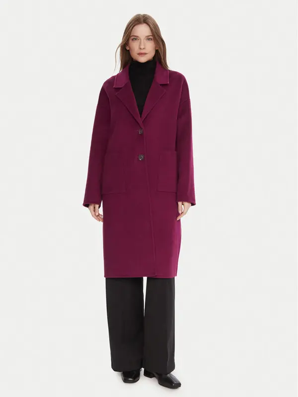 United Colors of Benetton United Colors Of Benetton Vuneni kaput 28F7DN082 Ljubičasta Regular Fit