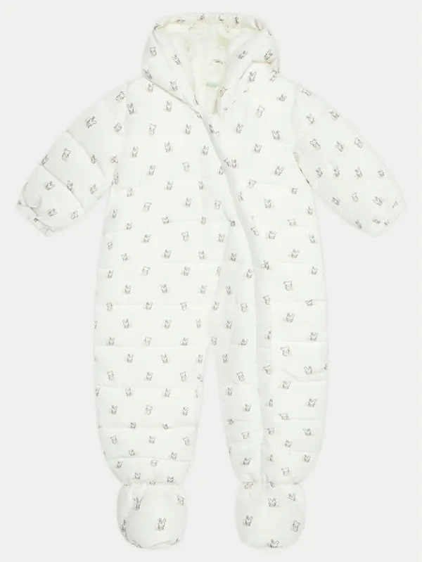 United Colors of Benetton United Colors Of Benetton Zimski kombinezon 2UWJAT002 Bijela Regular Fit