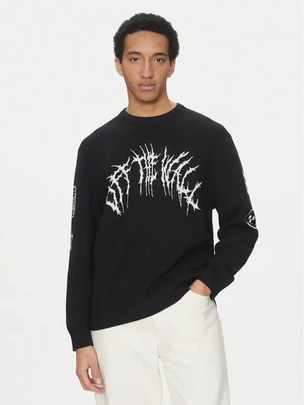Vans Vans Džemper Metal Arch VN000KUU Crna Loose Fit