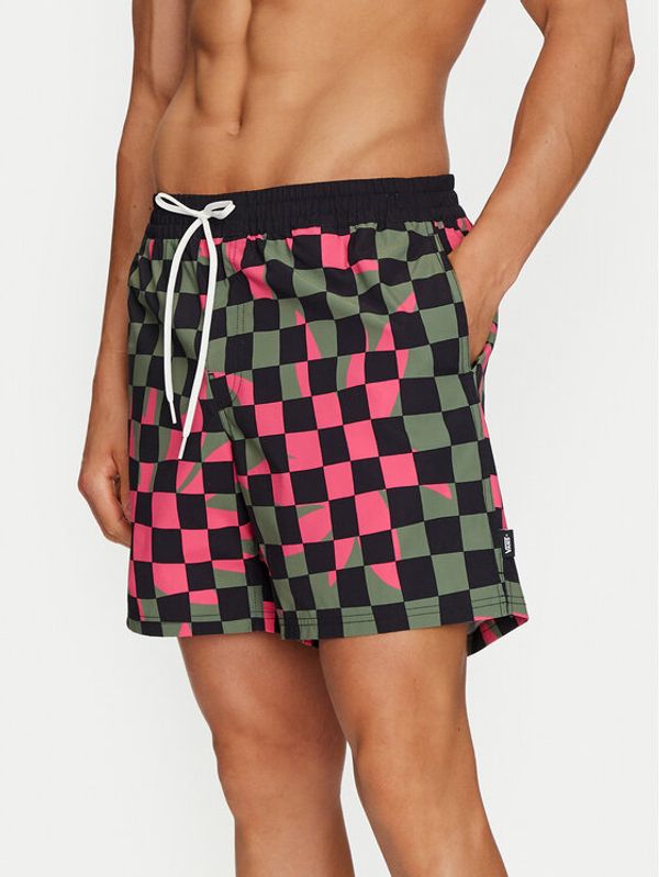 Vans Vans Kupaće gaće i hlače Primary Checkboard Elastic Boardshort VN000G7R Crna Regular Fit