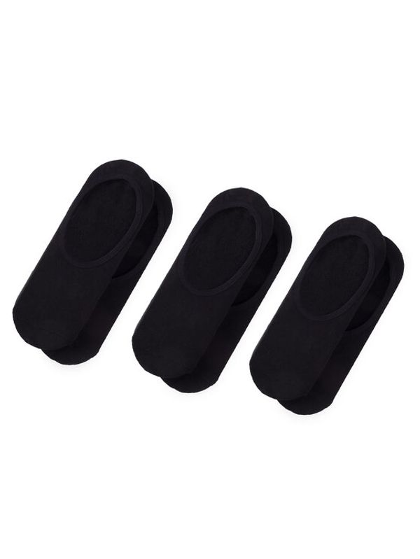 Vans Vans Set od 3 para muških niskih čarapa Classic Super No Show VN000XTTBLK Crna