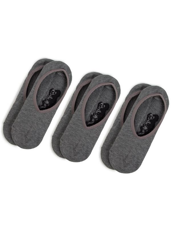 Vans Vans Set od 3 para muških niskih čarapa Classic Super No Show VN000XTTHTG Siva