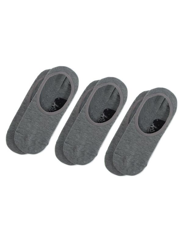 Vans Vans Set od 3 para unisex visokih čarapa niskih čarapa Classic Super No Show VN000XS9HTG Siva