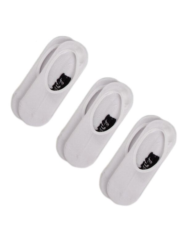 Vans Vans Set od 3 para unisex visokih čarapa niskih čarapa Classic Super No VN000XS9WHT Bijela