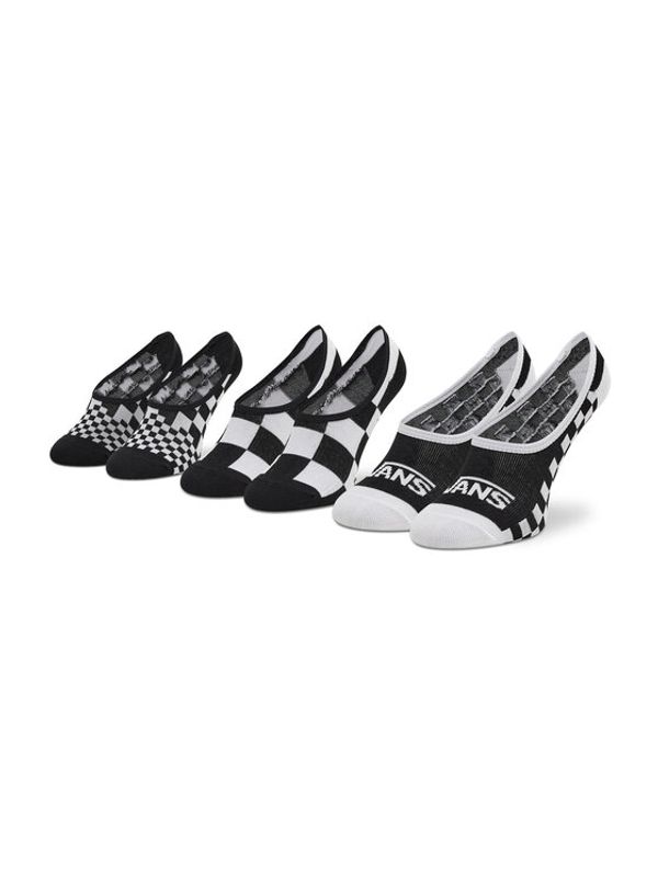 Vans Vans Set od 3 para ženskih niskih čarapa Classic Check VN0A5L6T4481 Crna