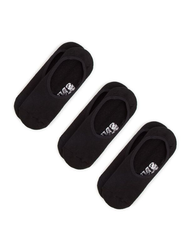 Vans Vans Set od 3 para ženskih niskih čarapa Mn Classic Super No VN000XS9BLK Crna