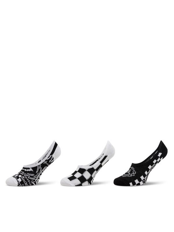 Vans Vans Set od 3 para ženskih niskih čarapa Overstimulated Canoodle VN000GMQBLK1 Crna