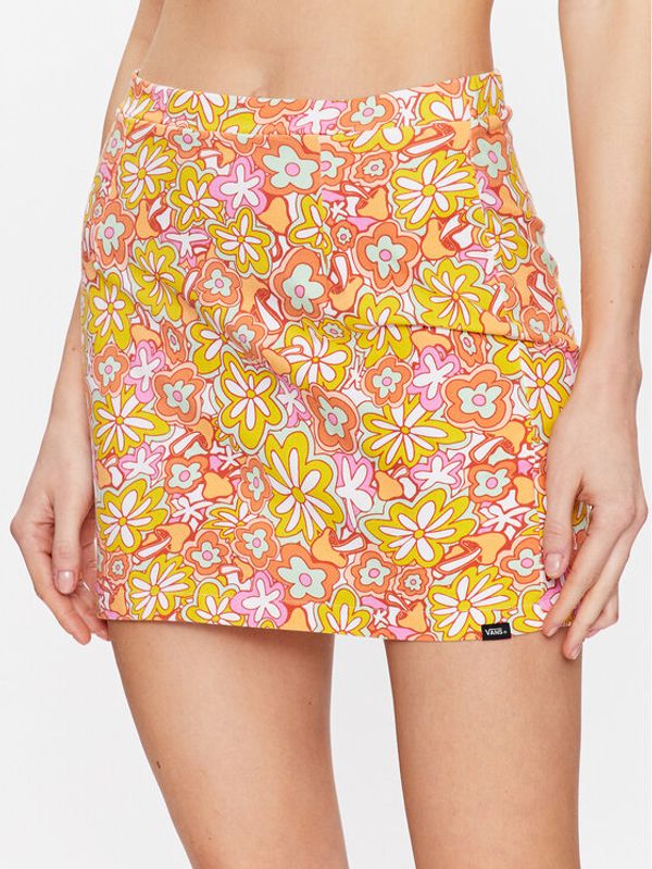 Vans Vans Suknja Resort Floral S VN00039F Narančasta Slim Fit