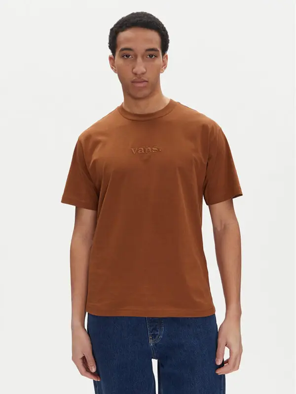 Vans Vans T-shirt Essential VN000HPZ Smeđa Loose Fit