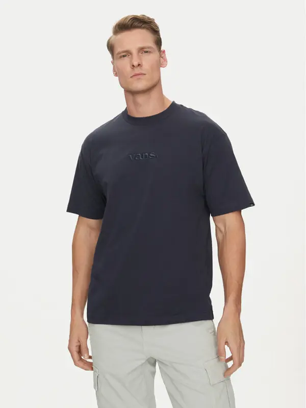 Vans Vans T-shirt Essential VN000HPZ Tamnoplava Loose Fit