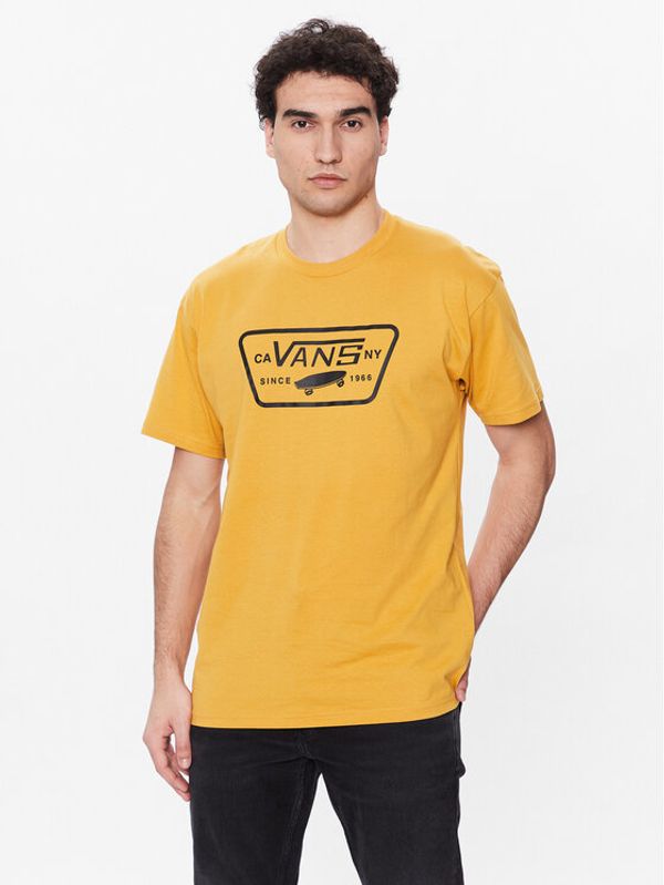 Vans Vans T-shirt Full Patch VN000QN8 Žuta Classic Fit