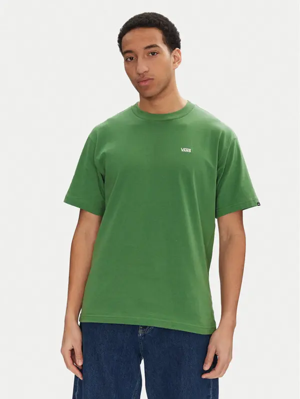 Vans Vans T-shirt Left Chest II VN000P1P Zelena Loose Fit