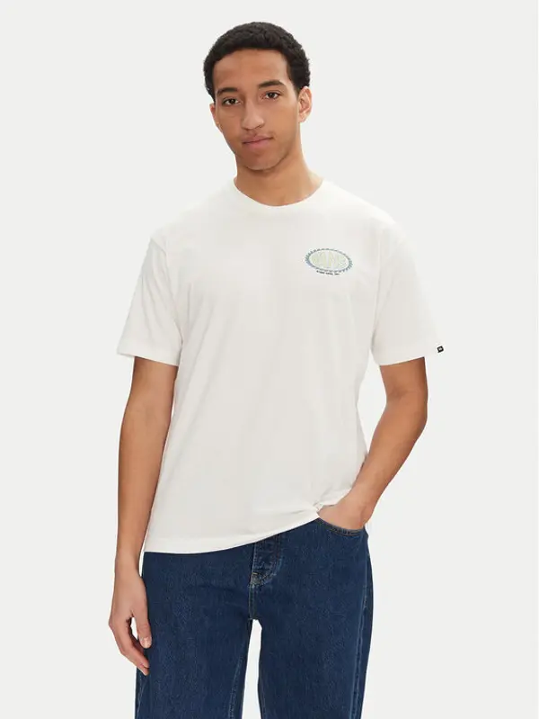 Vans Vans T-shirt Road Stop VN000M67 Écru Regular Fit