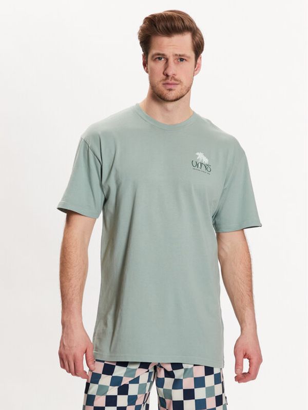 Vans Vans T-shirt Sunset Dual Palm Vintage VN0006CH Zelena Regular Fit