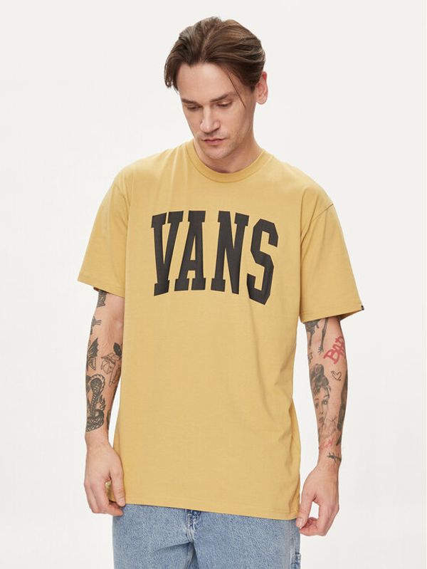 Vans Vans T-shirt Vans Arched Ss Tee VN000G47 Smeđa Regular Fit