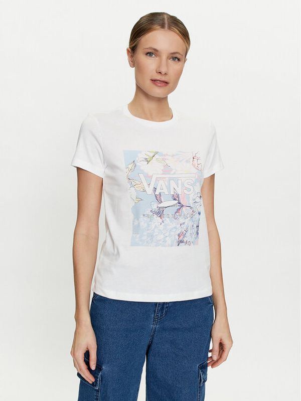 Vans Vans T-shirt Wild Bouquet Box Crew Ss VN000JGA Bijela Regular Fit